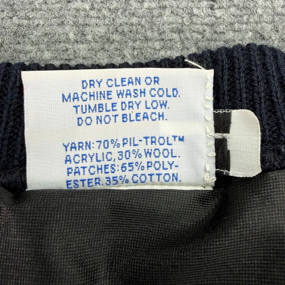 Blauer Sweater Mens Large Navy‎ Gore Windstopper Wool Blend Commando USA Patch